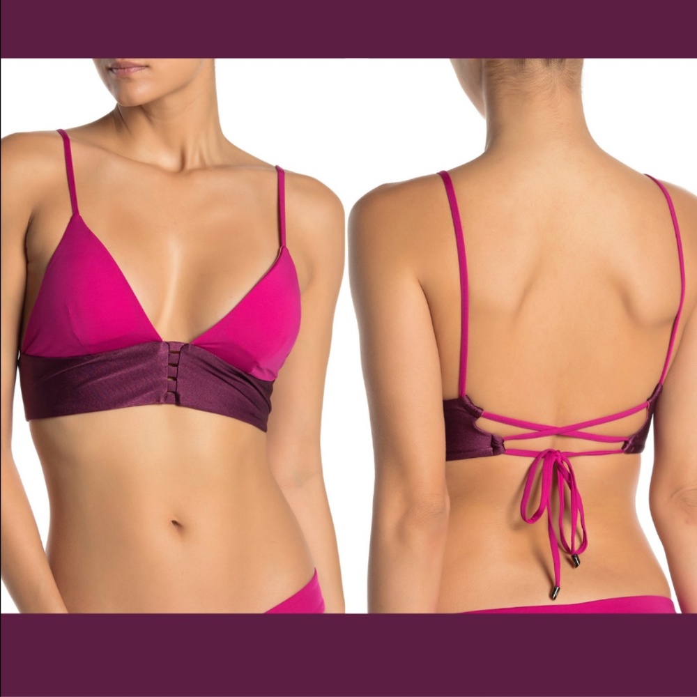NEW Maaji Evergreen‎ Triangle Bikini Top [SZ Small ]